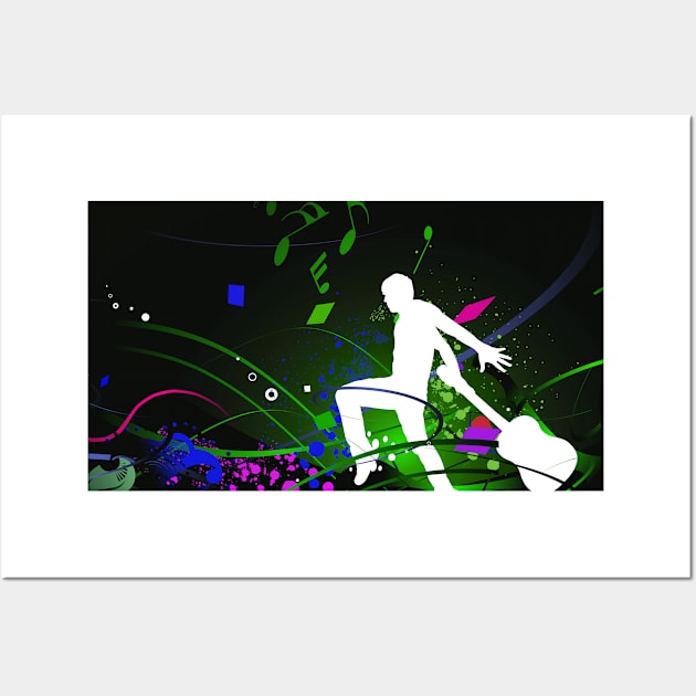 Music Love Digital Art Wall Art by Tshirtstory